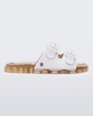 Mini Melissa Chanclas Anchos Chanclas Niños Beige España | QE7rM5Pj