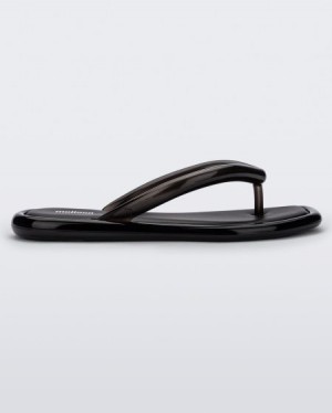 Melissa Chancletas Airbubble Flip Flop Mujer Negras España | SOjRxw0h