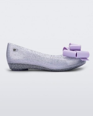 Melissa Flats Ultragirl Sweet Mujer Clear Glitter/Lilac España | DLT5S5xu