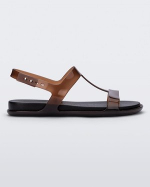 Melissa Sandalias Adore Mujer Clear Brown/Black España | TPBKygvG