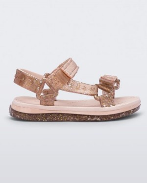 Mini Melissa Sandalias Papete Bebe Pink/Pink Glitter España | lEPjH23B