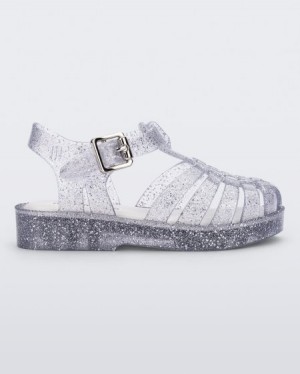 Mini Melissa Sandalias Possession Bebe Glass/Glitter/Sliver España | 5UIBSCXT