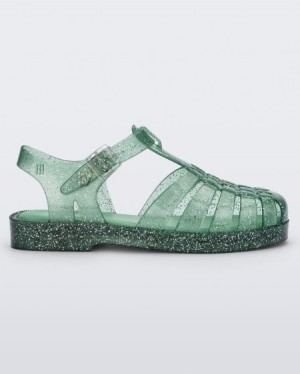 Mini Melissa Sandalias Possession Niños Green/Glitter/Silver España | 0EwDfttP