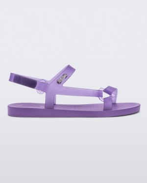 Melissa Sandalias Sun Downtown Mujer Lilac/Clear Lilac España | InFcVO0C