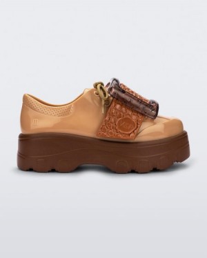 Melissa Zapatillas Hebilla Up Kick Off Mujer Brown/Beige España | dNZfvyGz