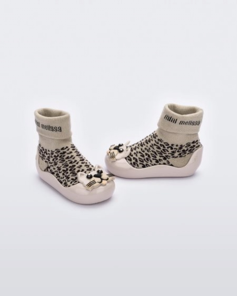 Mini Melissa Botas Alpha Play Bebe Beige/Black España | qJESkB5J