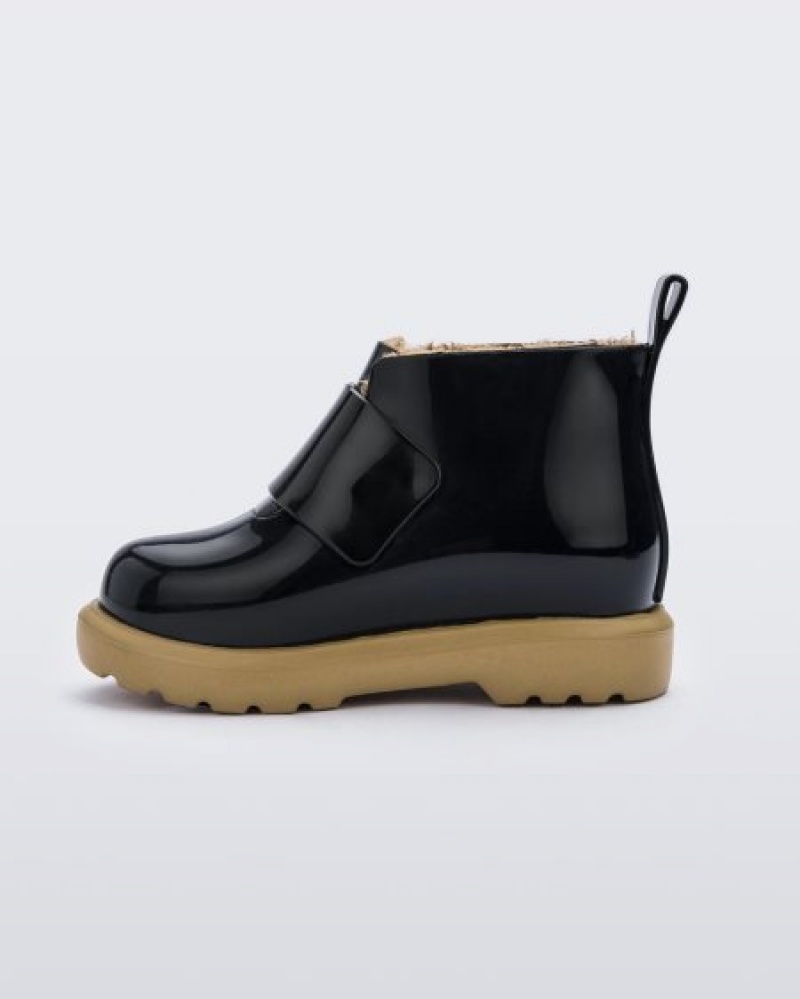 Mini Melissa Botas Chelsea Bebe Black/Beige España | 9BhyepzX