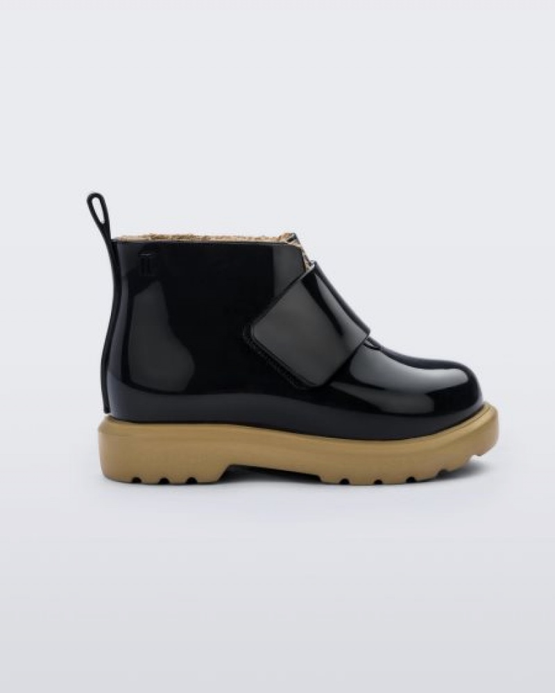 Mini Melissa Botas Chelsea Bebe Black/Beige España | 9BhyepzX