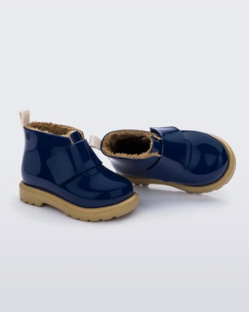 Mini Melissa Botas Chelsea Bebe Blue/Beige España | IFgP8Wdj