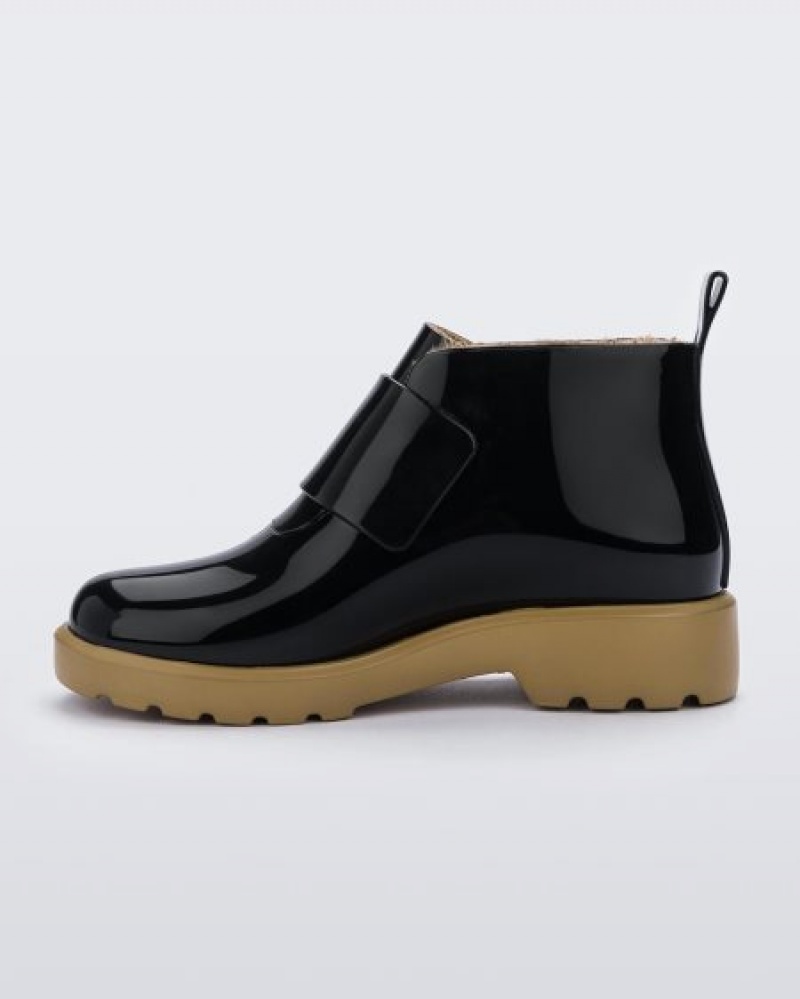 Mini Melissa Botas Chelsea Niños Black/Beige España | 6gYqGLs4