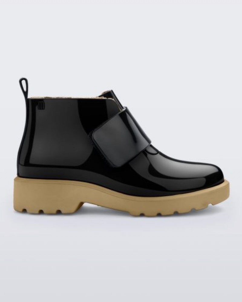 Mini Melissa Botas Chelsea Niños Black/Beige España | 6gYqGLs4