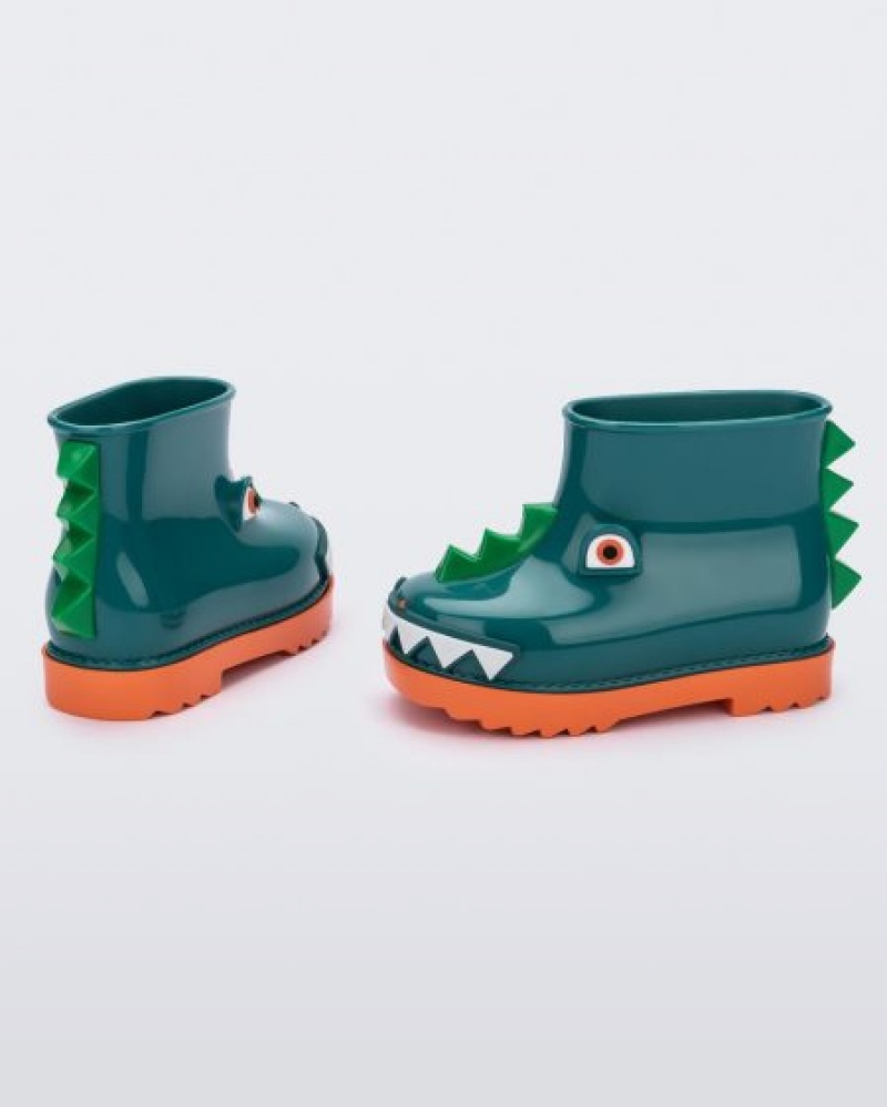 Mini Melissa Botas Rain Boot Bebe Orange/Green España | kpMMlCDJ