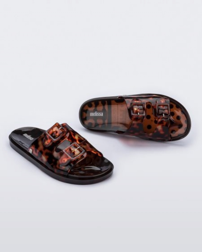 Melissa Chanclas Anchos Chanclas Mujer Marrones España | ZskhpUwR