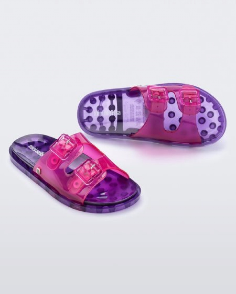 Mini Melissa Chanclas Anchos Chanclas Niños Pink/Lilac España | 6a0ECocG