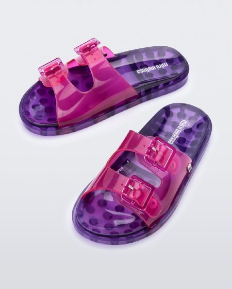 Mini Melissa Chanclas Anchos Chanclas Niños Pink/Lilac España | 6a0ECocG