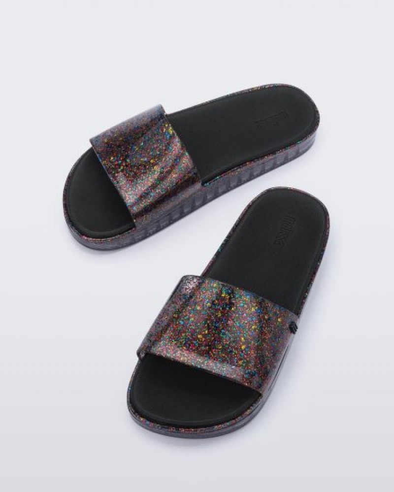 Melissa Chanclas Beach Mujer Glitter/Clear España | 88VkvqUf