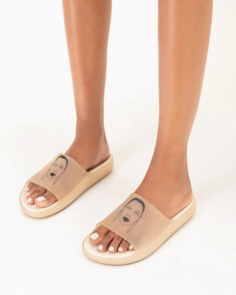 Melissa Chanclas Cloud Mujer Beige España | 6JbMrNpj