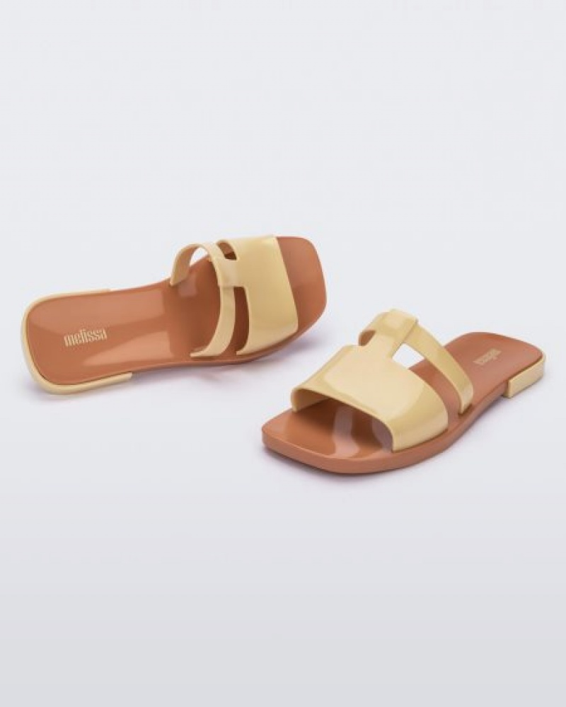 Melissa Chanclas Ivy Mujer Brown/Yellow España | iAFLNIeT