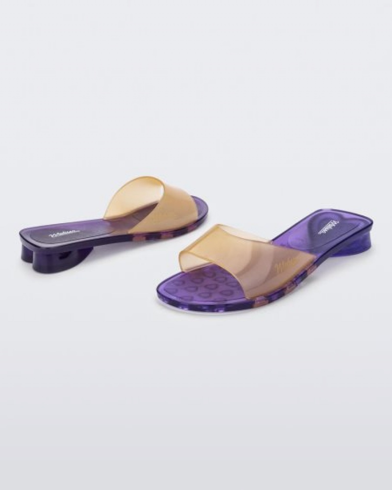 Melissa Chanclas Kim Mujer Purple/Yellow España | 3eoJgOHo