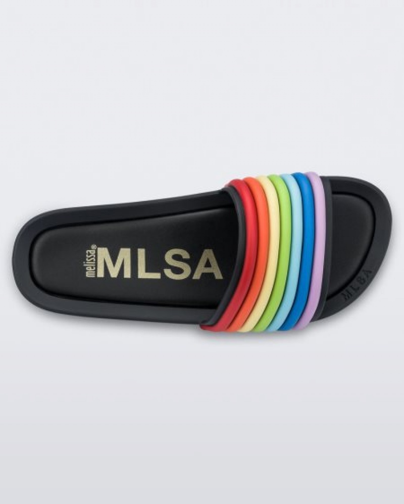 Melissa Chanclas Rainbow Beach Mujer Negras España | LPpETwuW