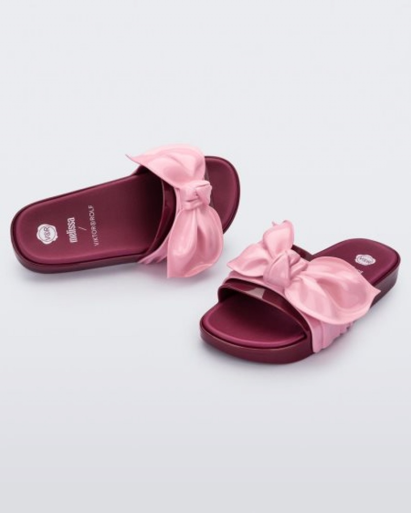 Melissa Chanclas Tie Beach Mujer Red/Pink España | J0BmLKhp