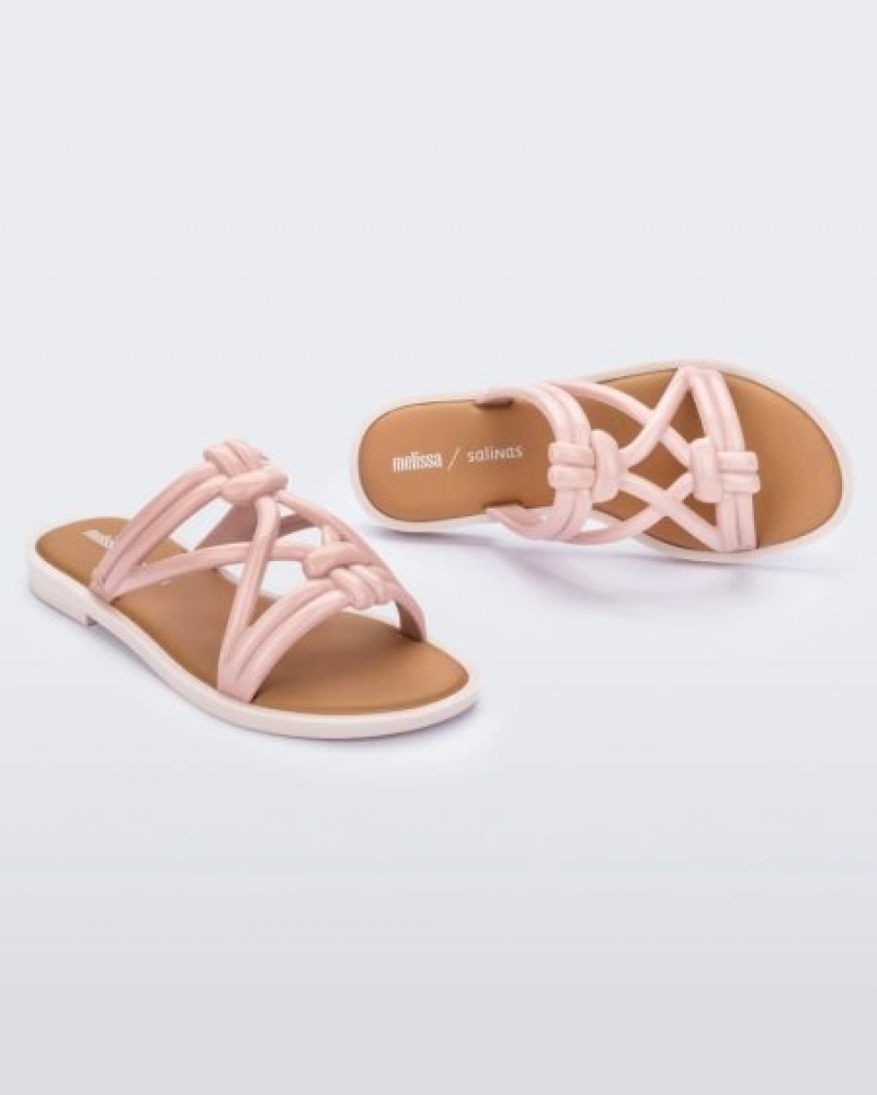 Melissa Chanclas Wave Chanclas Mujer Pink/Beige España | G7oesKoG