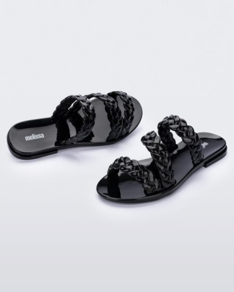 Melissa Chanclas Wrap Mujer Black/Black España | o0FMQZ1i