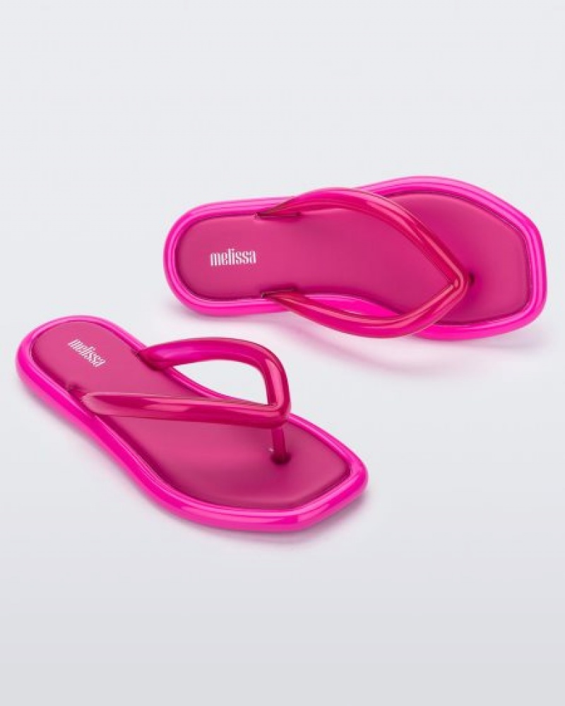 Melissa Chancletas Airbubble Flip Flop Mujer Rosas Oscuro España | PtY8Xpar