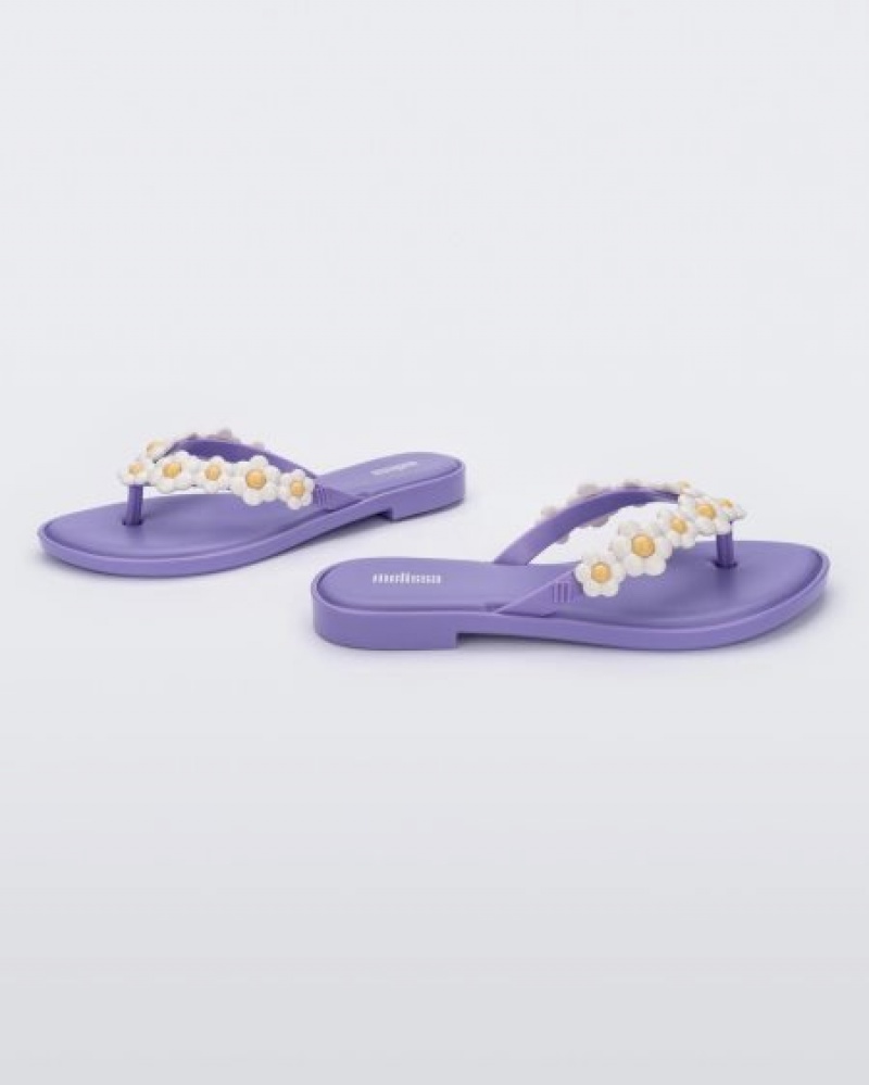 Melissa Chancletas Flip Flop Spring Mujer Lilac/White España | dxFdLyBh