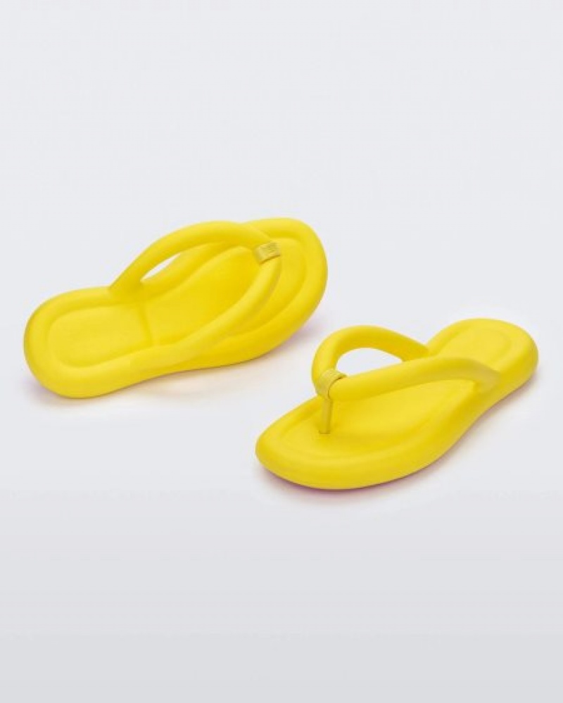 Melissa Chancletas Free Flip Flop Mujer Pink/Yellow España | oiqrhlqG