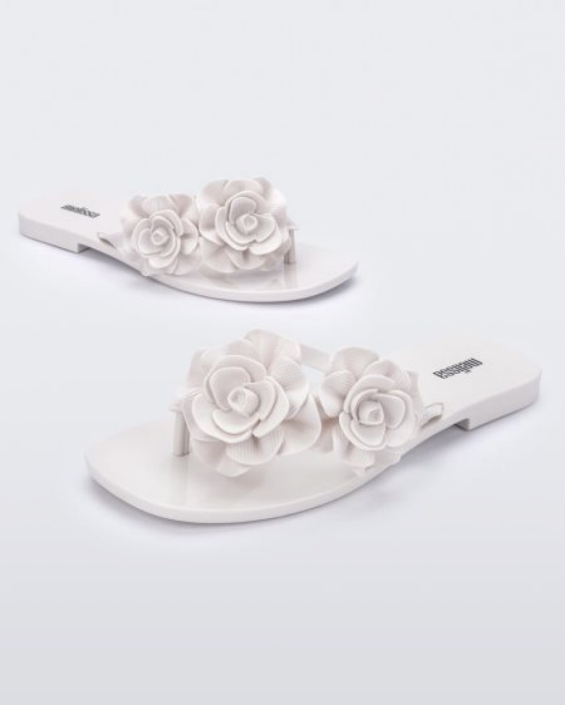 Melissa Chancletas Harmomic Squared Garden Mujer Blancas España | tLLzMEwq