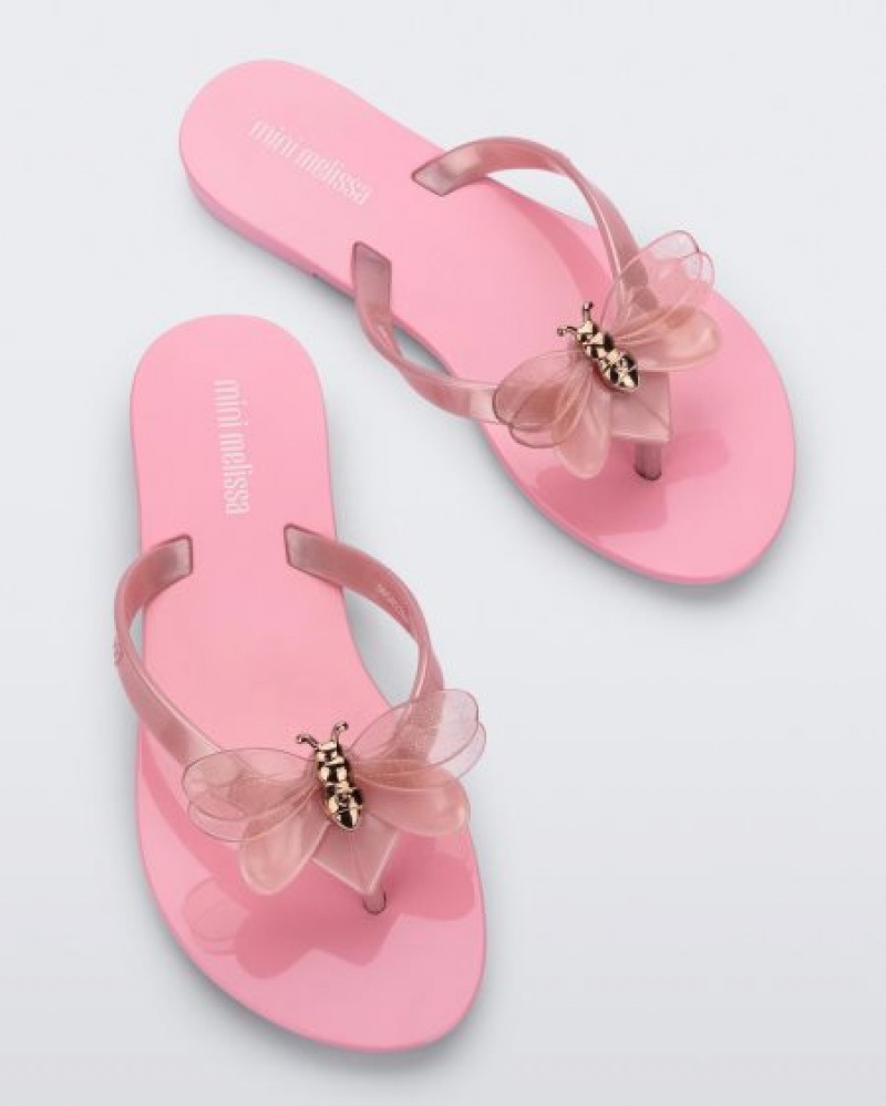 Mini Melissa Chancletas Harmonic Bugs Niños Rosas España | AuCOcecT