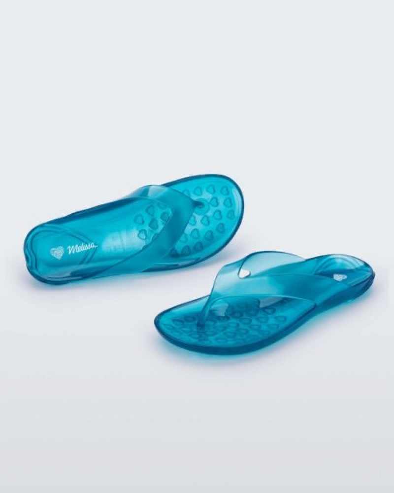 Melissa Chancletas Real Jelly Flip Flop Mujer Azules España | mCdgOHgy