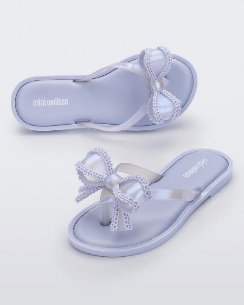 Mini Melissa Chancletas Slim Niños Lilac España | ZORC7t14