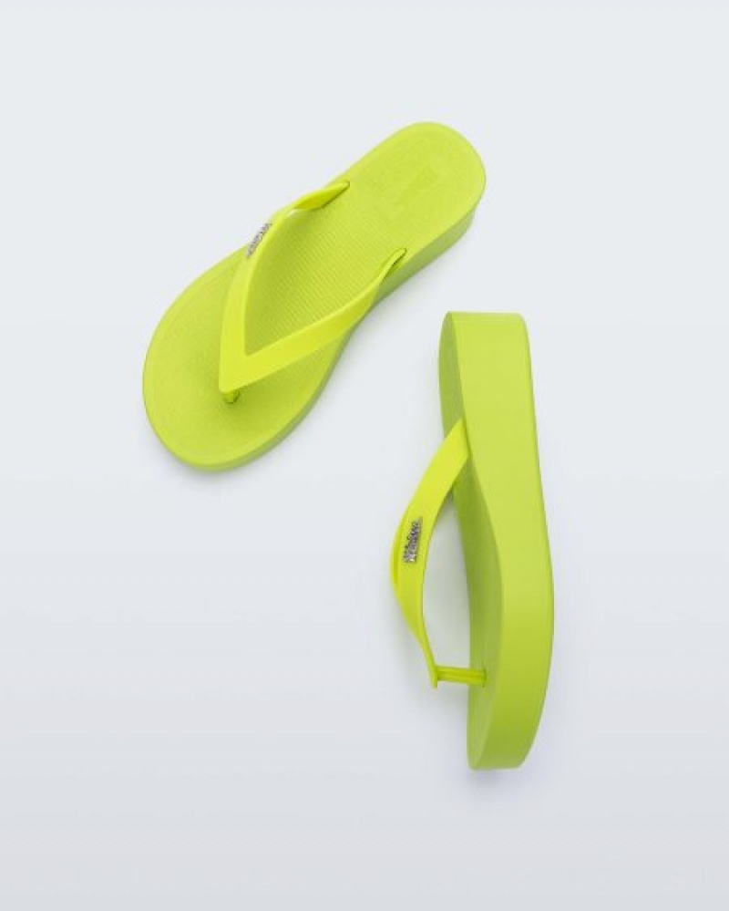 Melissa Chancletas Sun Venice Mujer Green/Green España | iTE6ou7E