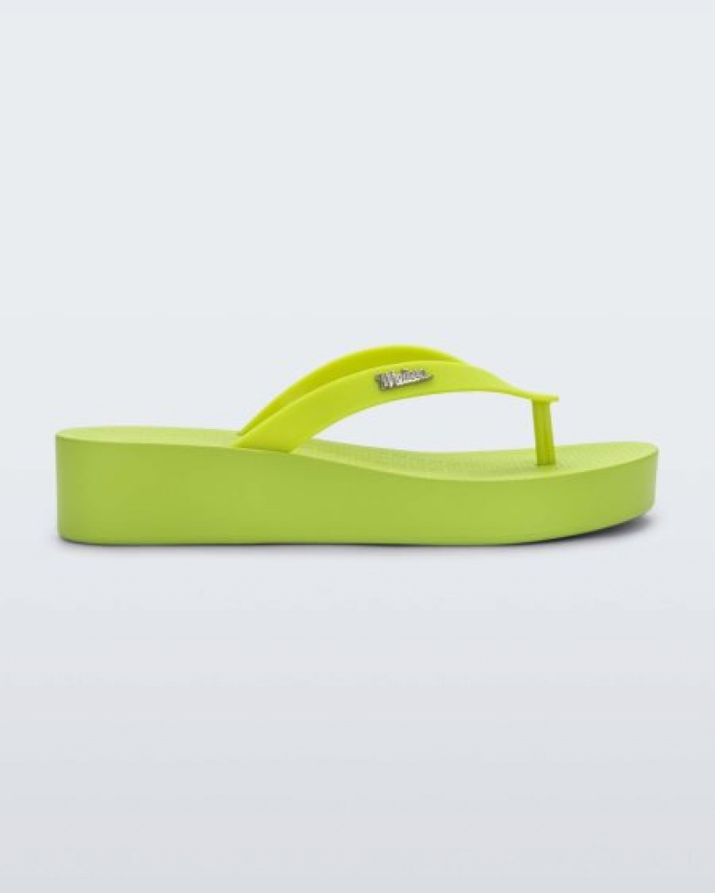 Melissa Chancletas Sun Venice Mujer Green/Green España | iTE6ou7E