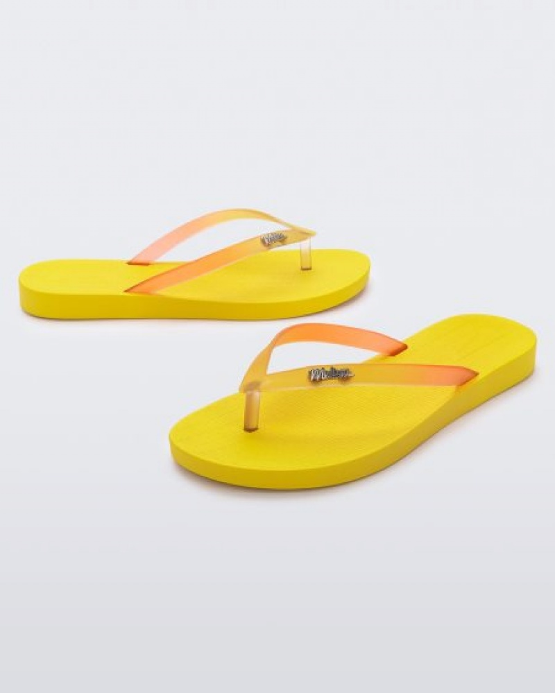 Melissa Chancletas Sun Venice Mujer Yellow/Clear España | HxGC7z1a