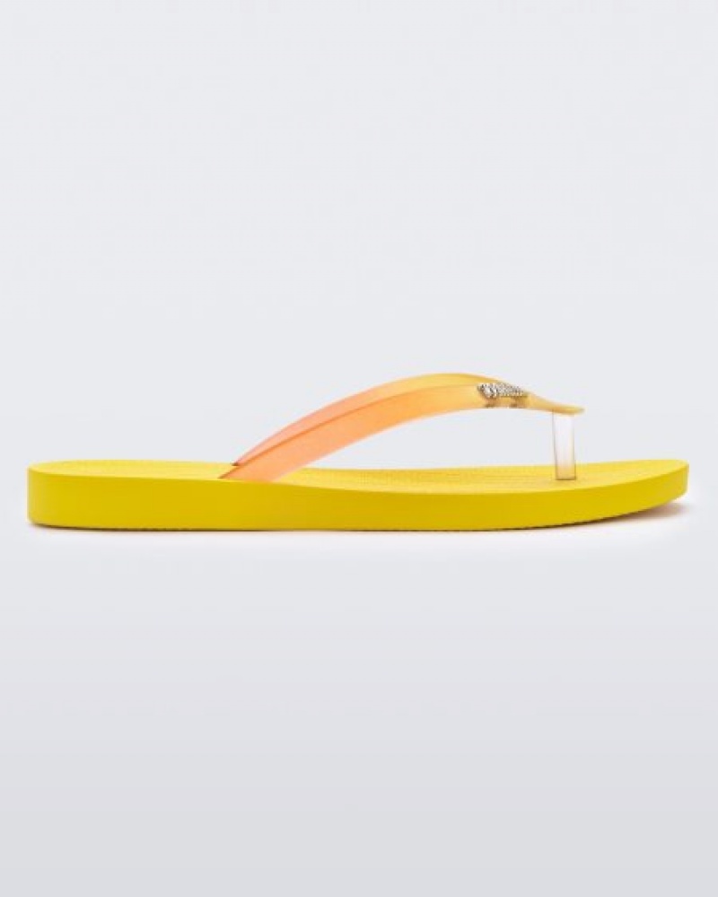 Melissa Chancletas Sun Venice Mujer Yellow/Clear España | HxGC7z1a