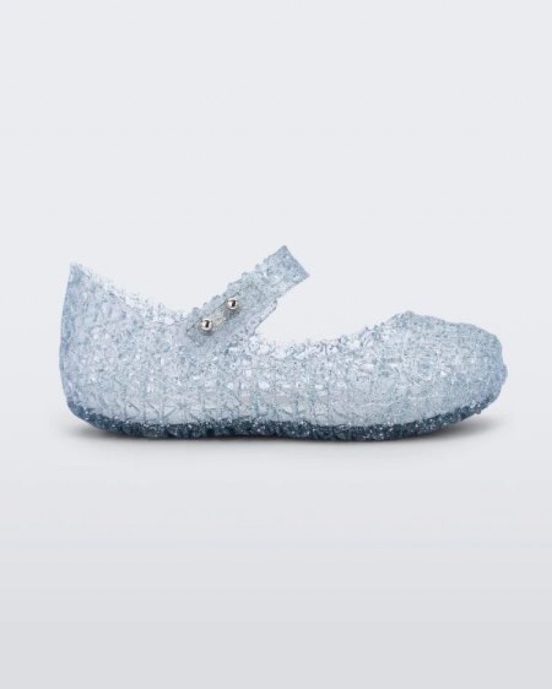 Mini Melissa Flats Campana Bebe Glitter Clear España | 4DchN7yT