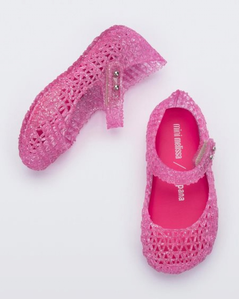 Mini Melissa Flats Campana Bebe Rosas España | 6gICh7YO