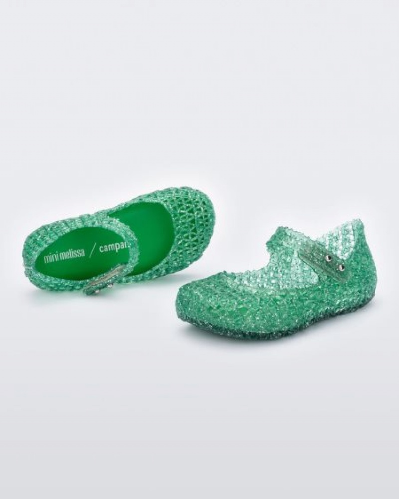 Mini Melissa Flats Campana Bebe Verde España | wpKq222V