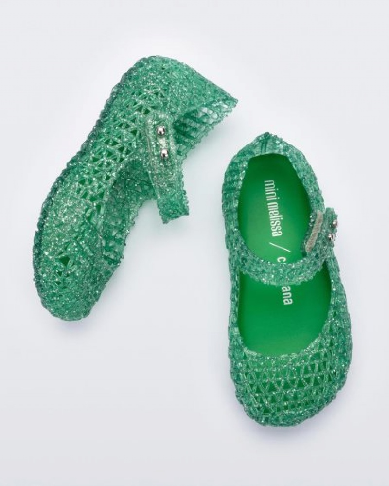 Mini Melissa Flats Campana Bebe Verde España | wpKq222V