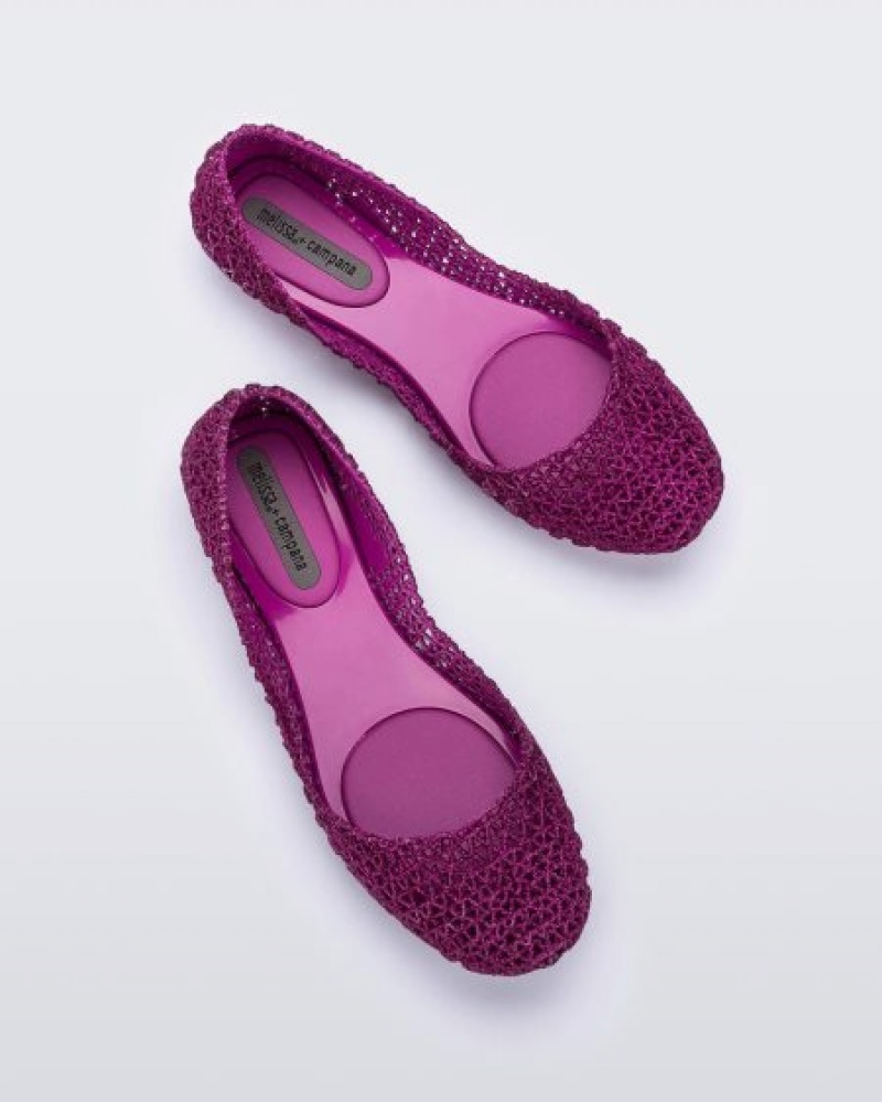 Melissa Flats Campana Mujer Moradas España | KsRA83oN