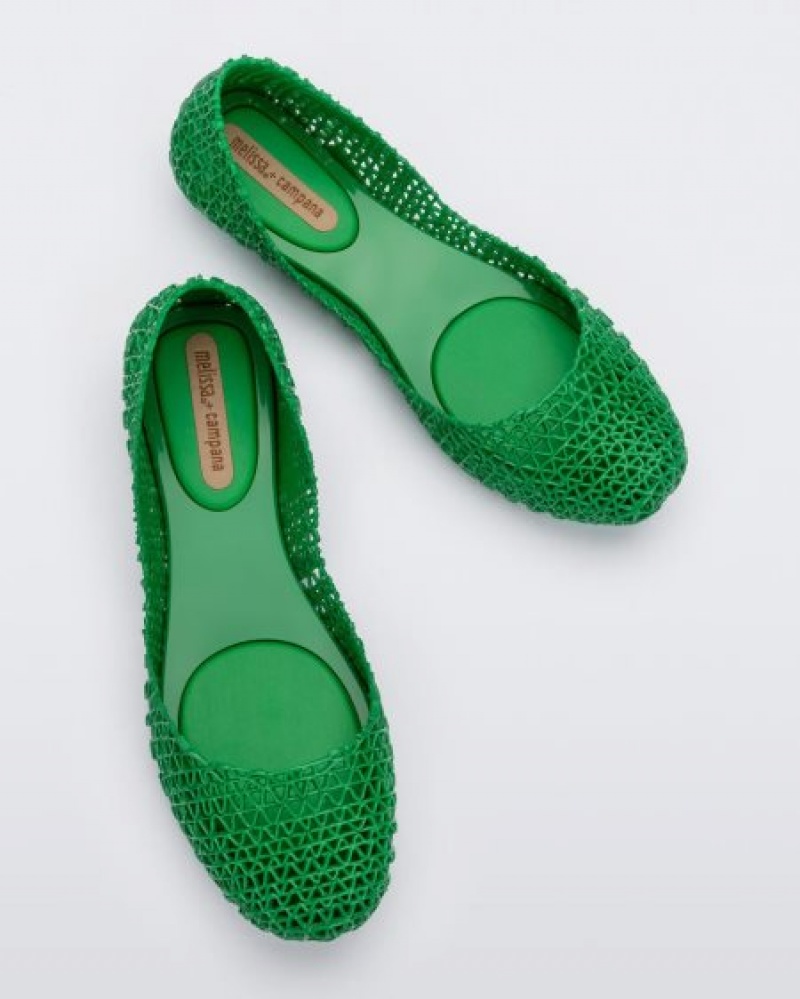 Melissa Flats Campana Mujer Verde España | 1qbnOoSD