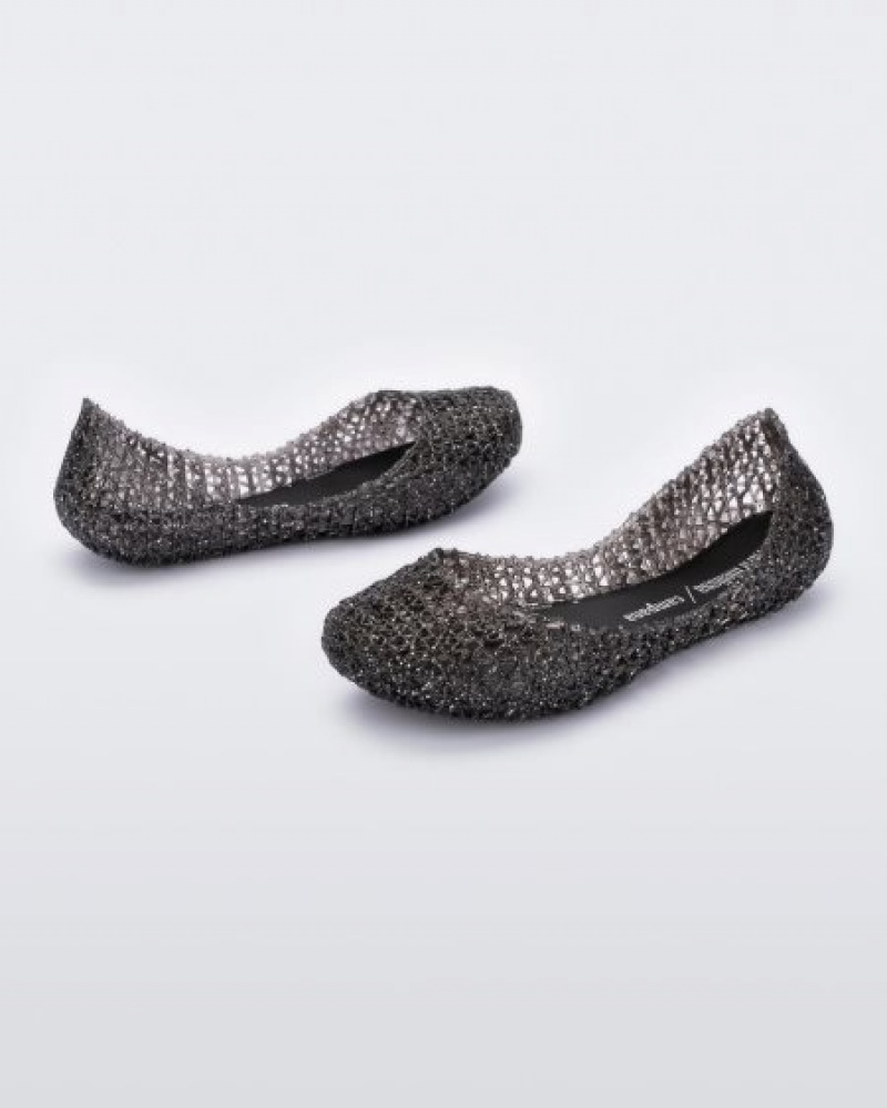 Mini Melissa Flats Campana Niños Negras España | xHCMM9QO