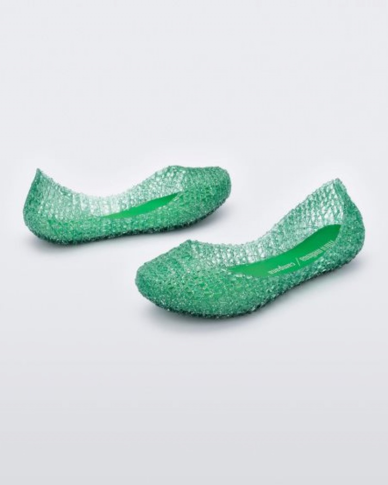 Mini Melissa Flats Campana Niños Verde España | 9ZRRfOhJ