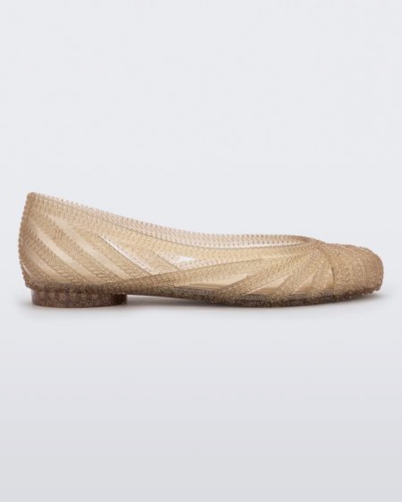 Melissa Flats Femme Classy Mujer Beige Doradas España | anIcp6ze