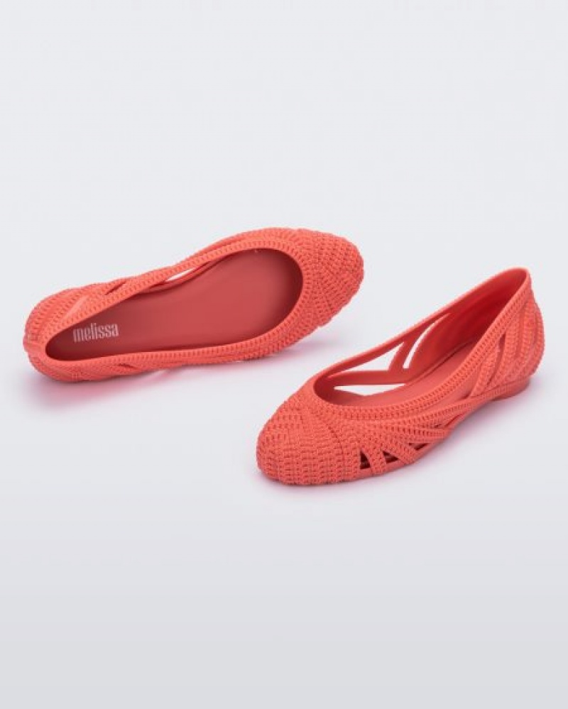 Melissa Flats Femme Classy Mujer Rojas España | XJdUbfyH