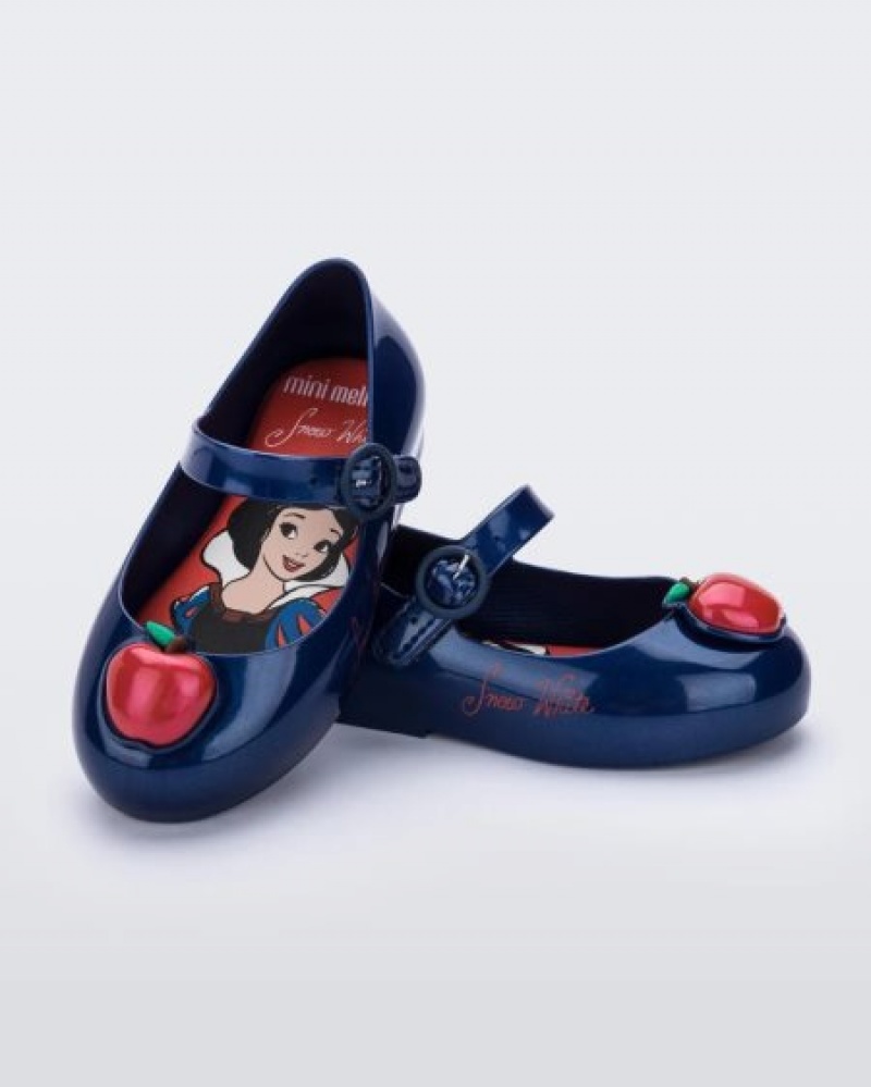 Mini Melissa Flats Sweet Love Princess Bebe Metallic Blue/Red España | DUxzsqPW