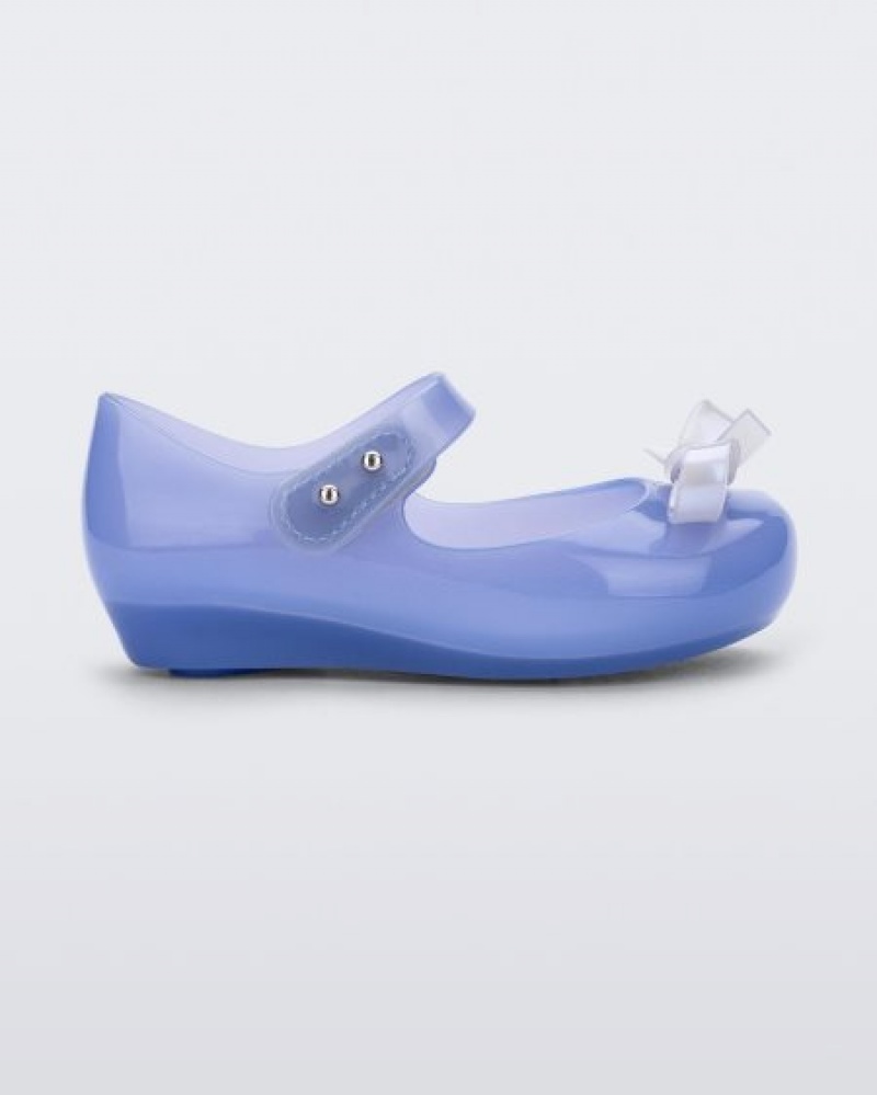 Mini Melissa Flats Ultragirl Bow Bebe Azules España | KFCnHwpP